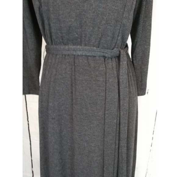 Charcoal Gray Scallop Maxi Dress NWT Boutique GIFT - Picture 6 of 8